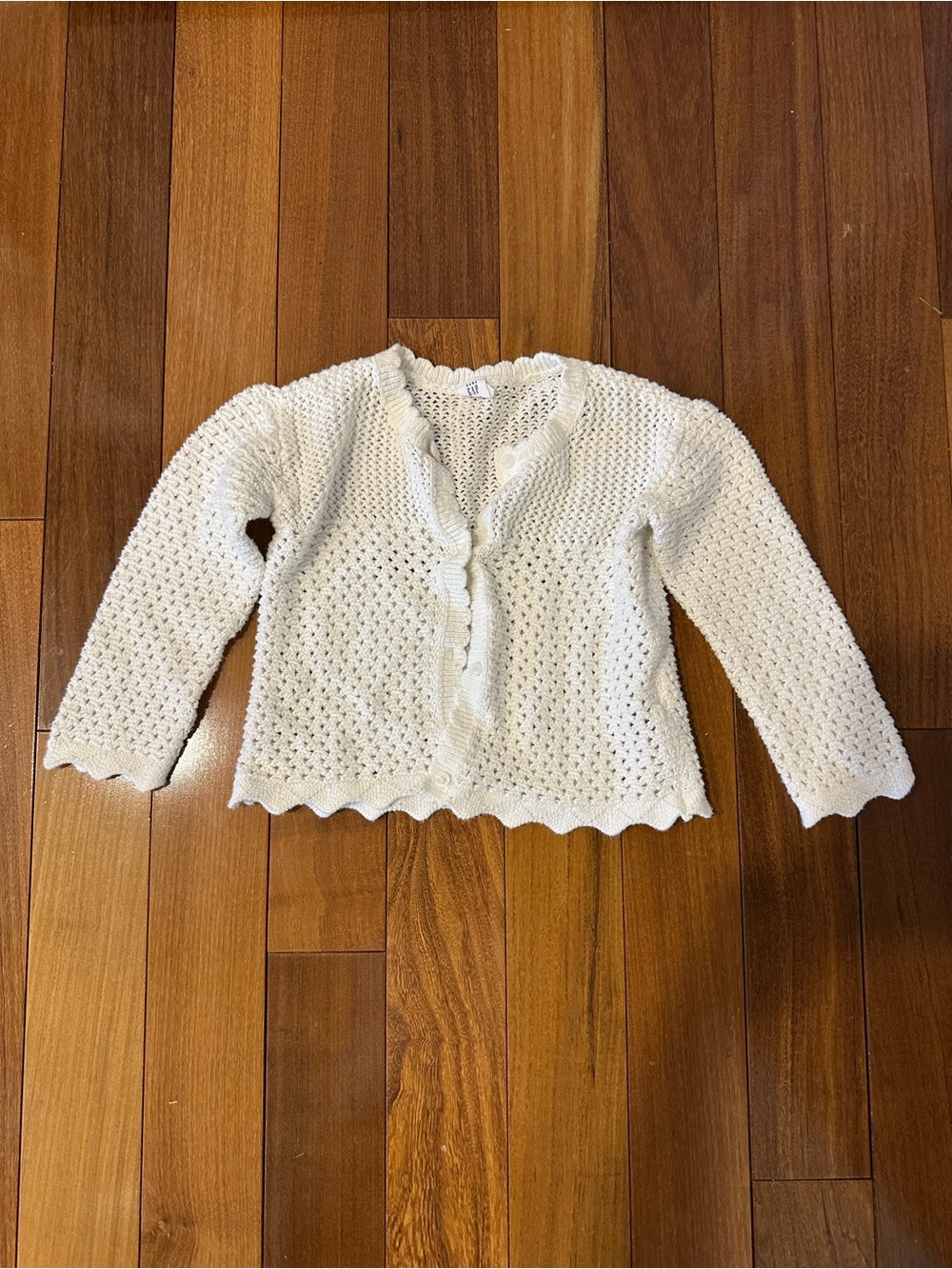 Toddler girl off-white sweater